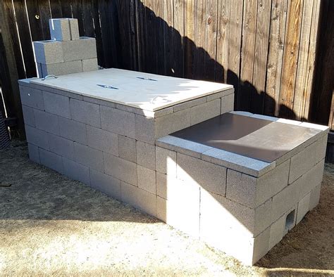 diy concrete block smoker|Cinder Block (CMU) Offset Smoker : 12 Steps (with Pictures .